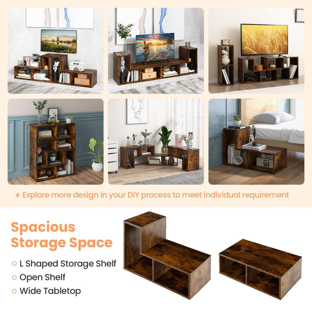 3 Piece Console TV Stand for 50-65 Inch TV O102405