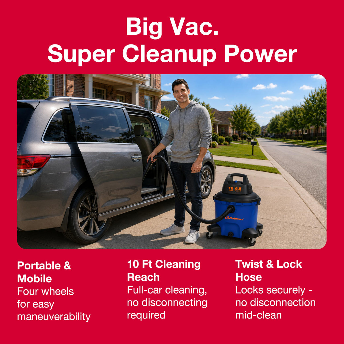 16 Gallon Wet Dry Vacuum Cleaner M7277
