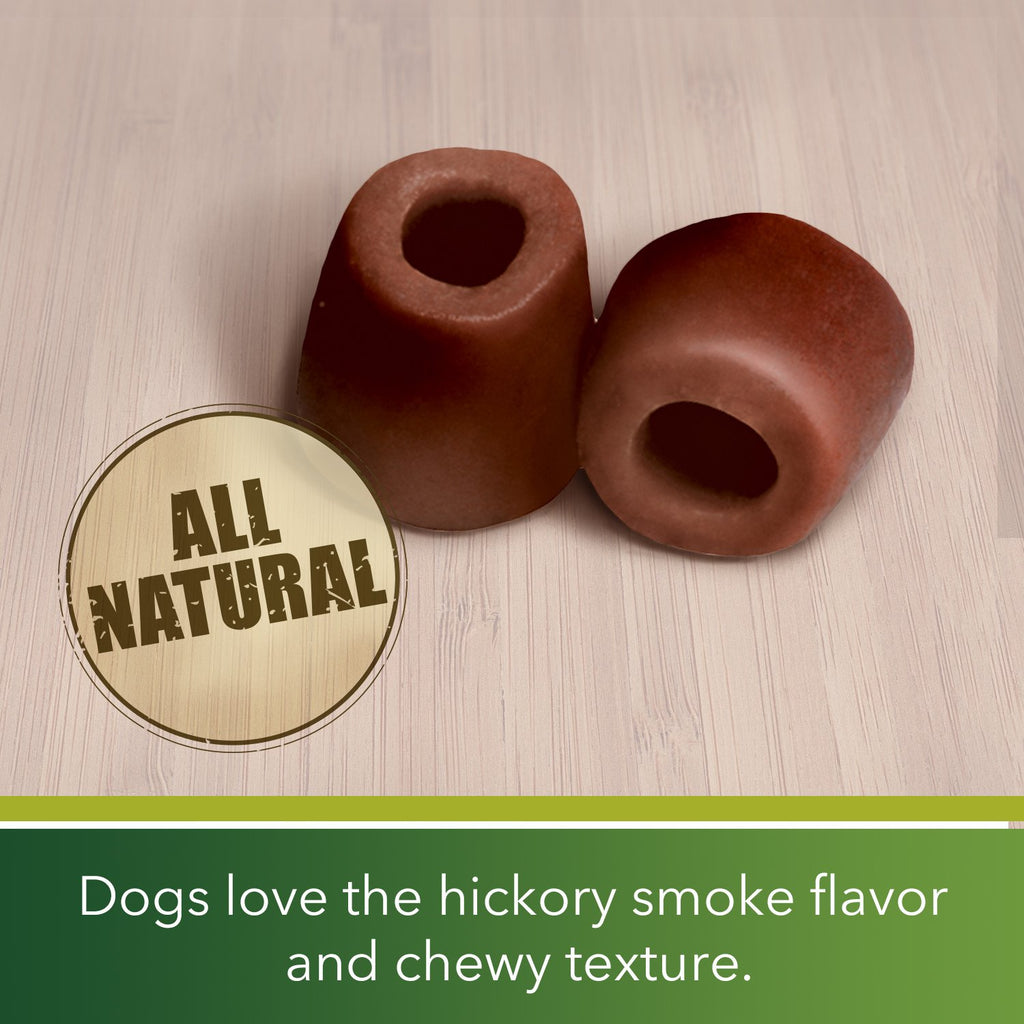 Hickory Smoke Tablet Size Dog Treats 30 Count Pack of 6 E551943