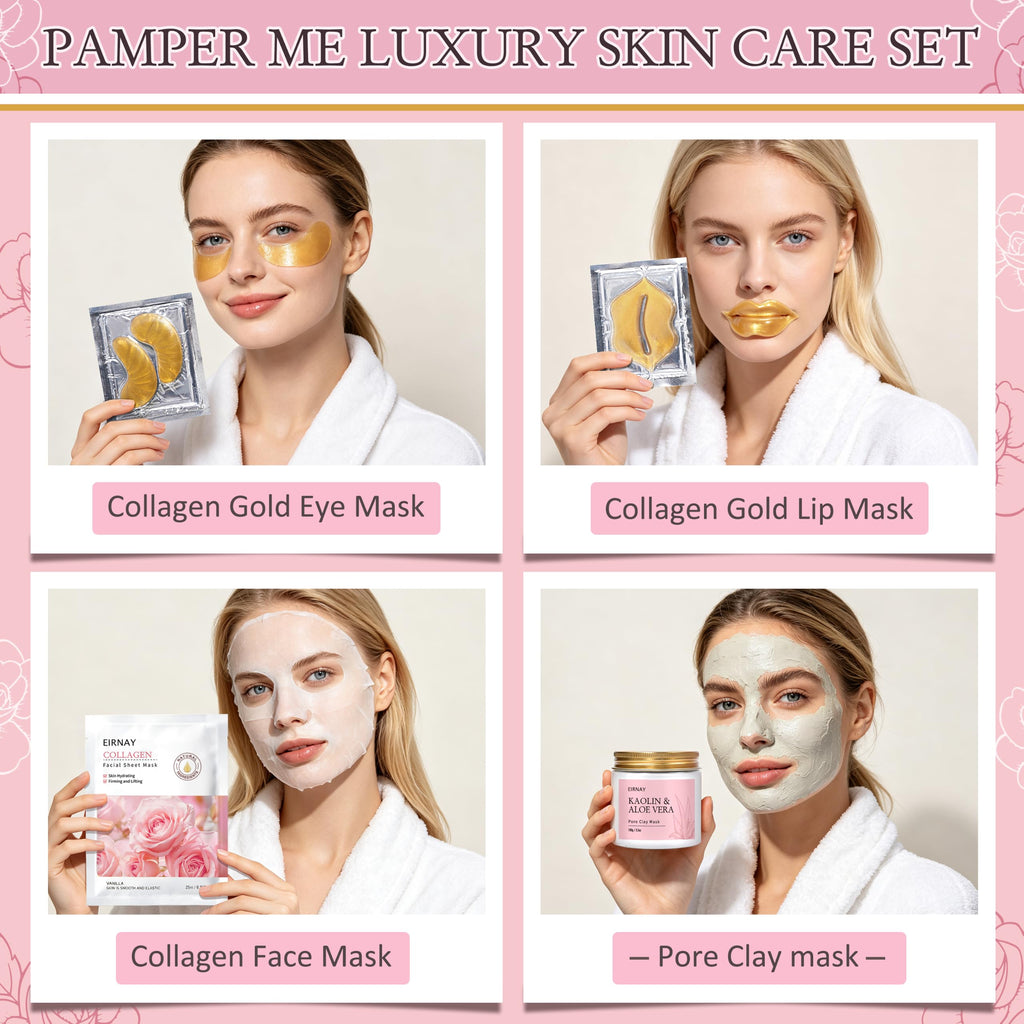 23pcs Rose Spa Gift Baskets J8791