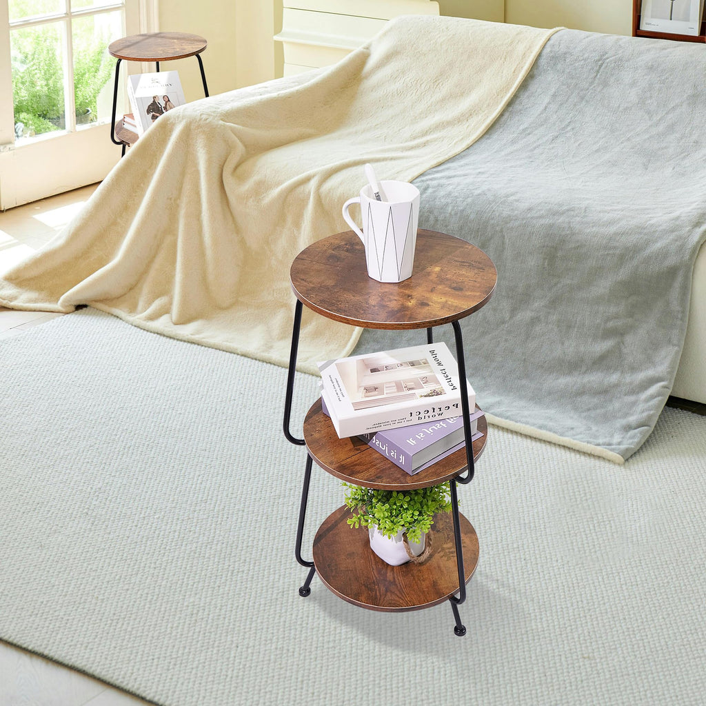 Round 3-Tier Wood Coffee Table D712