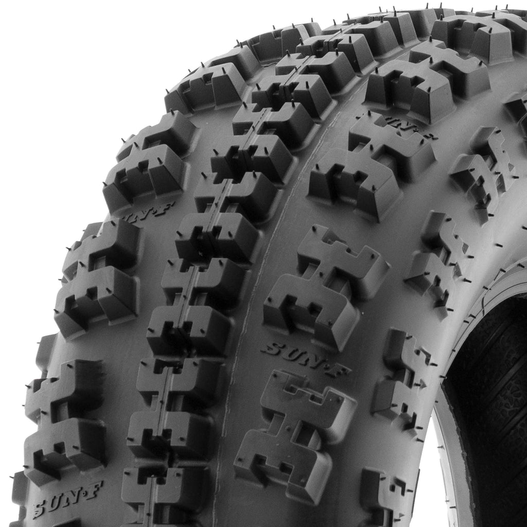 19x7-8 Front & 18x10.5-8 Rear ATV UTV Knobby Sport Tires Set of 4 S7820