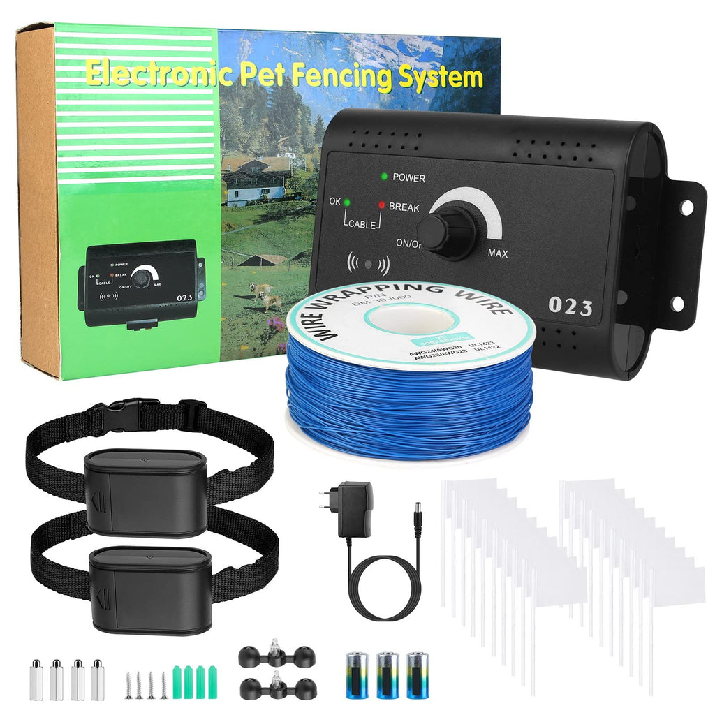 Electric Dog Fence System with 2 Waterproof Collar K34146