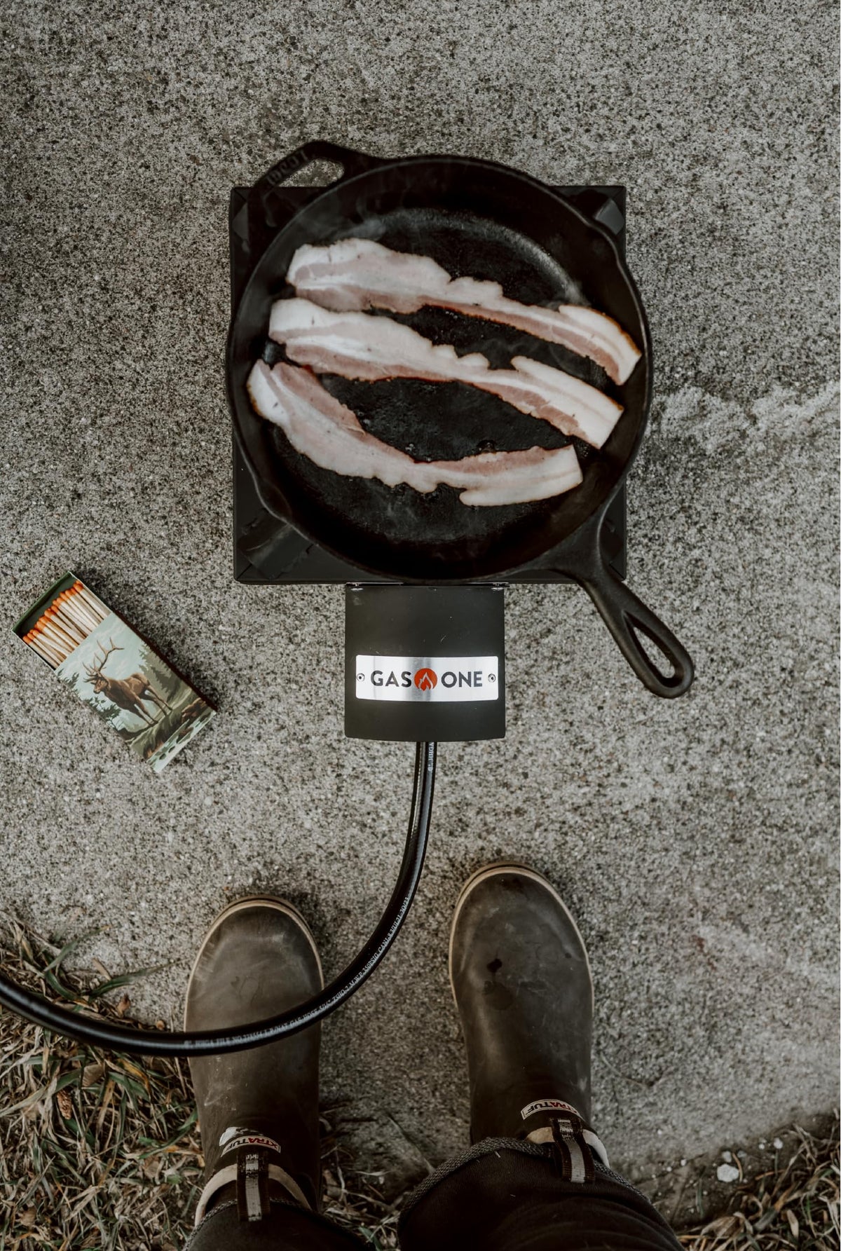High Pressure Single Propane Burner with Heat Shield S249
