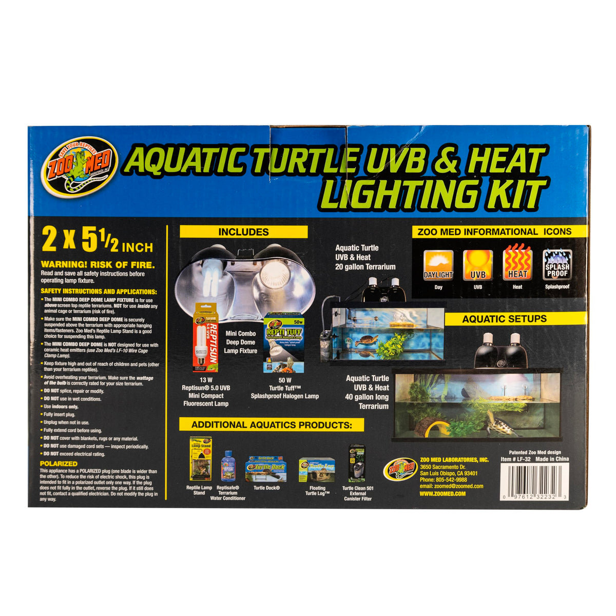 Aquatic Turtle UVB & Heat Lighting Kit Q171