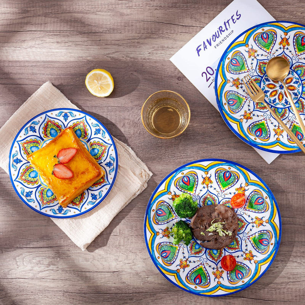 12 Pcs Melamine Dinnerware Set V32252