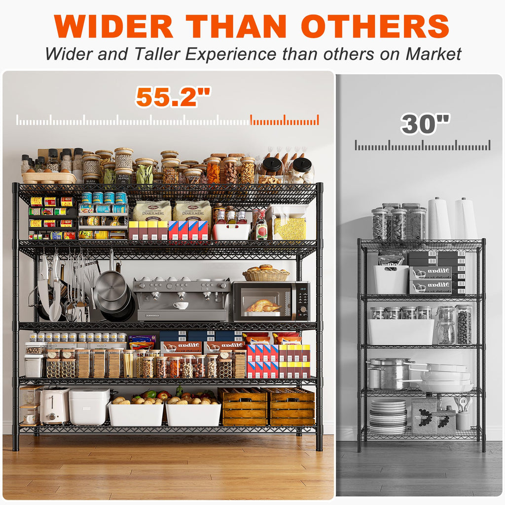 85.7" 5-Tier Adjustable Garage Shelving K5172