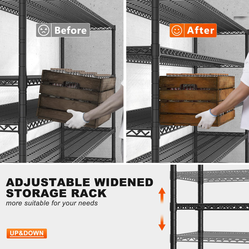 85.7" 5-Tier Adjustable Garage Shelving K5172
