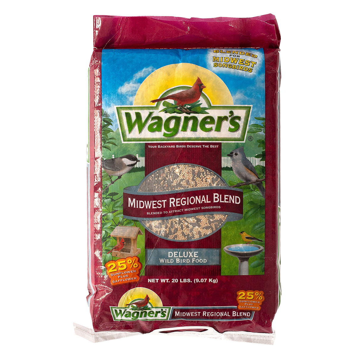 Bird Food Bundle 20 lbs and Safflower Seed 5 lbs G796