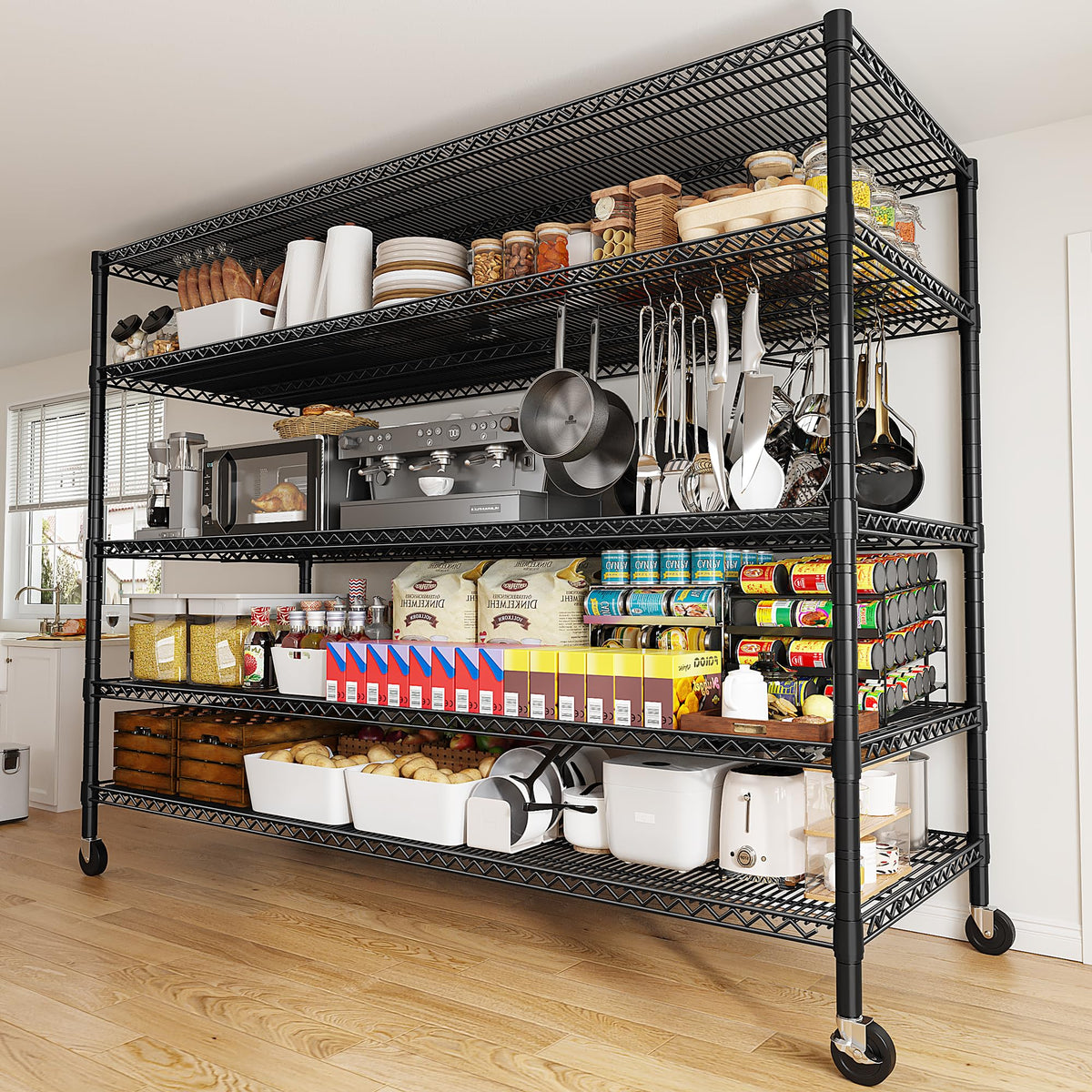 85.7" 5-Tier Adjustable Garage Shelving K5172